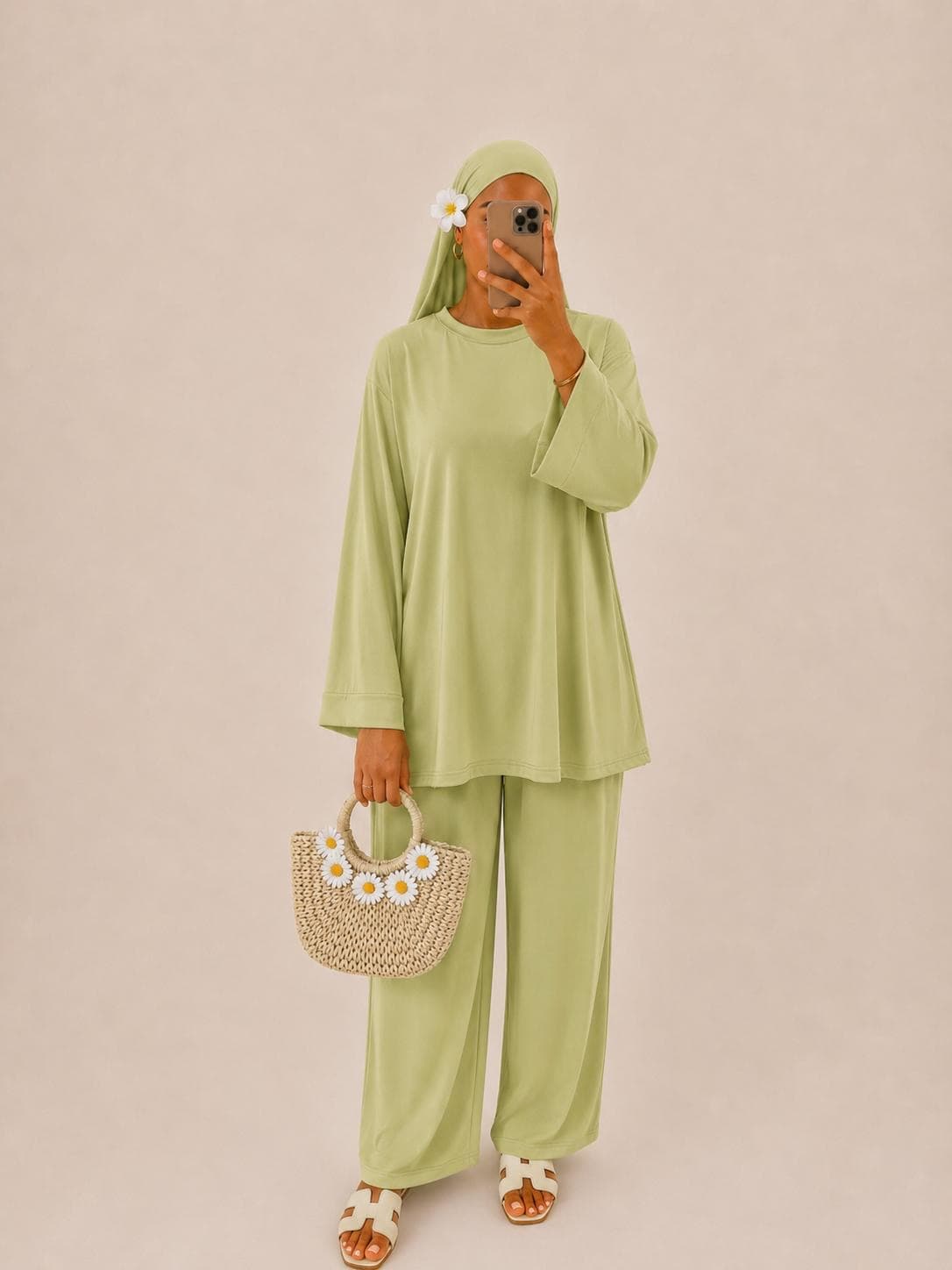 Burkini 3 pièces Pistache