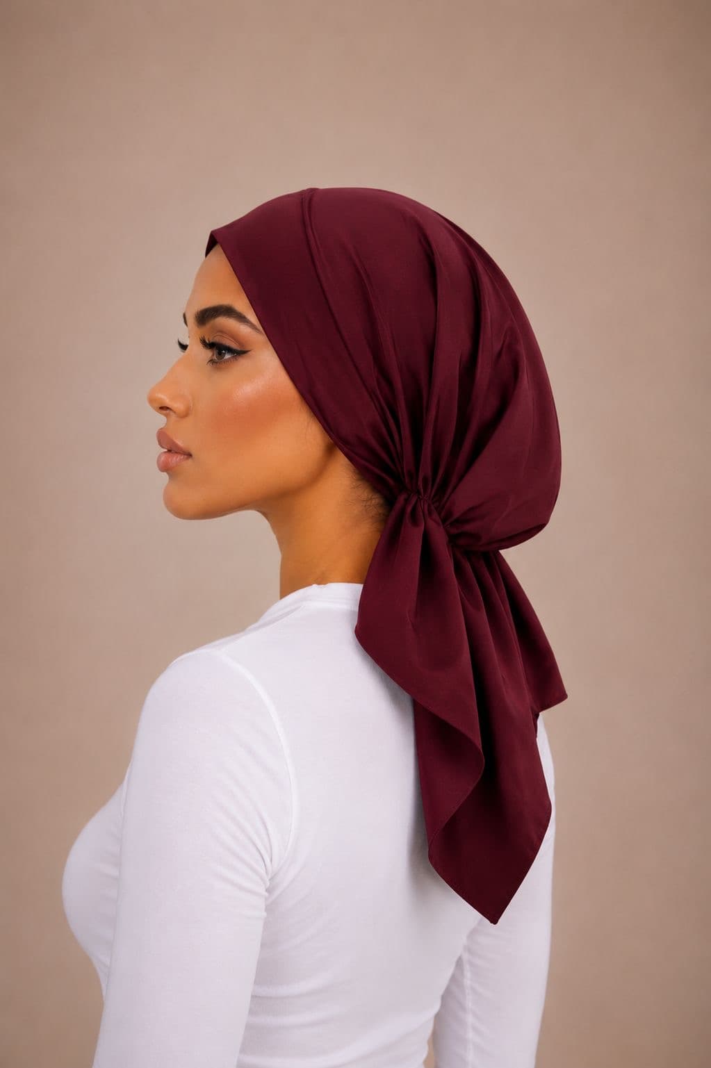 Turban de Bain Bordeaux