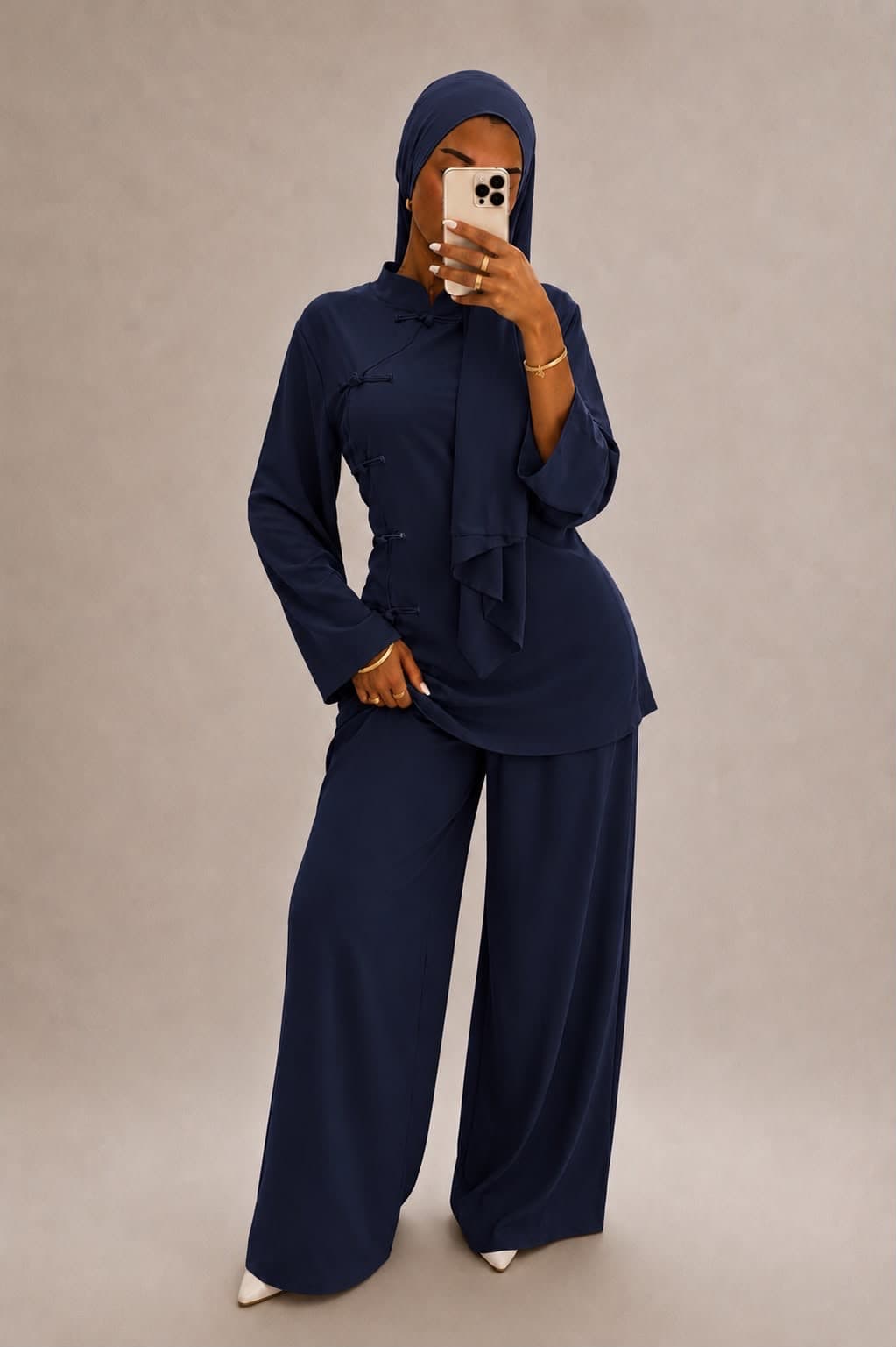 Burkini Sakura Bleu marine