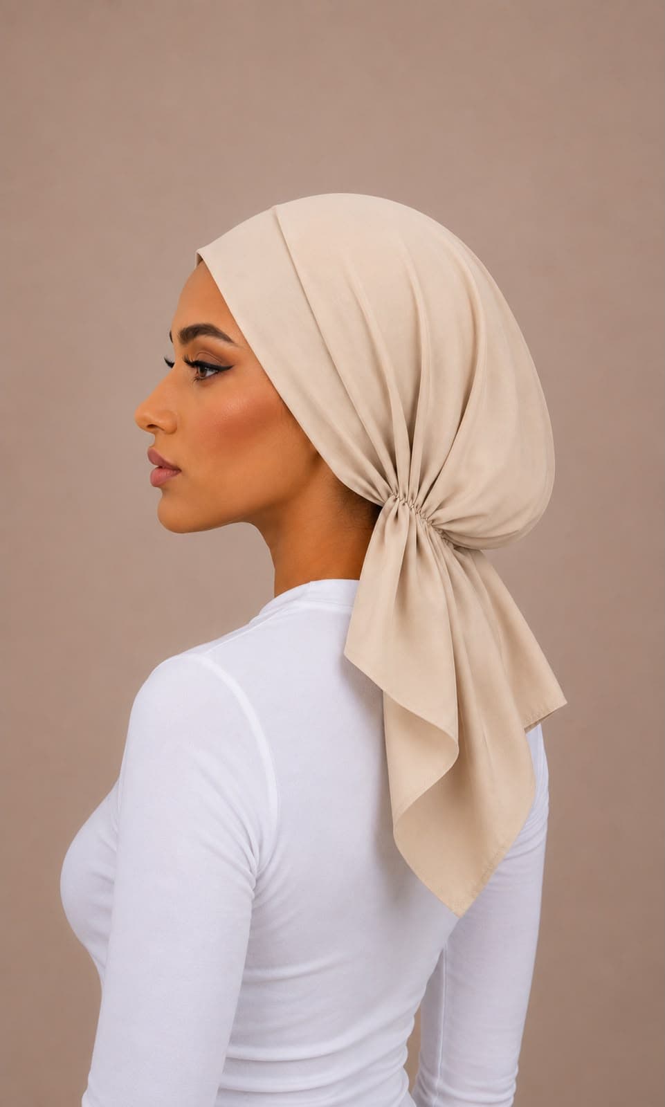 Turban de bain Beige