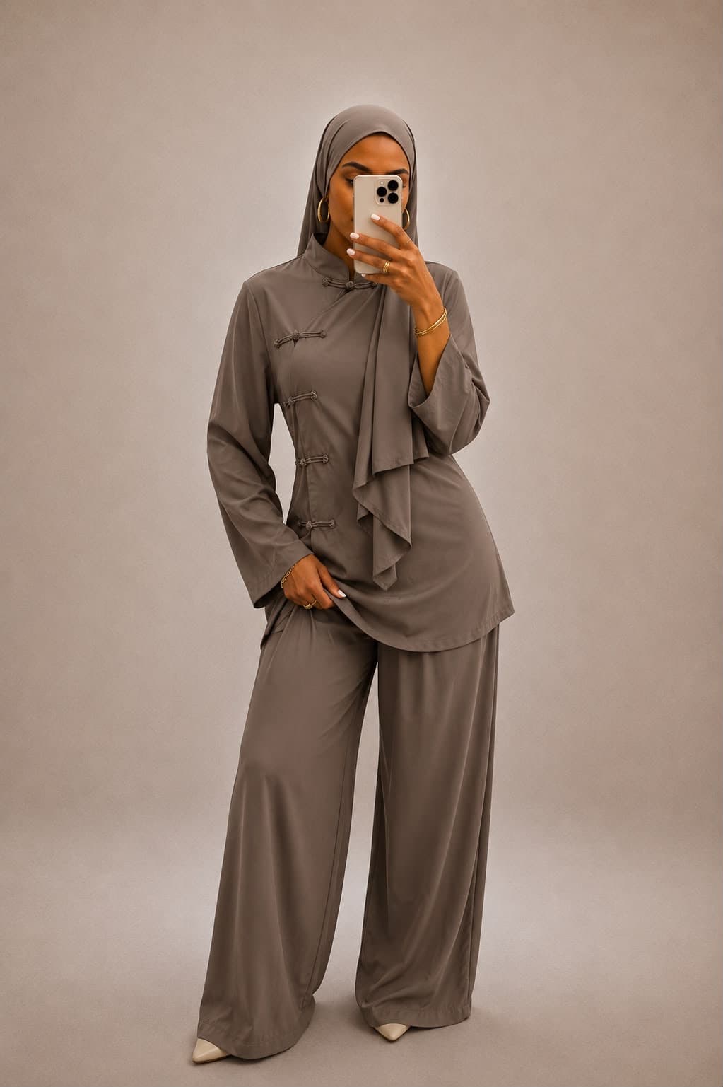 Burkini Sakura Taupe foncé