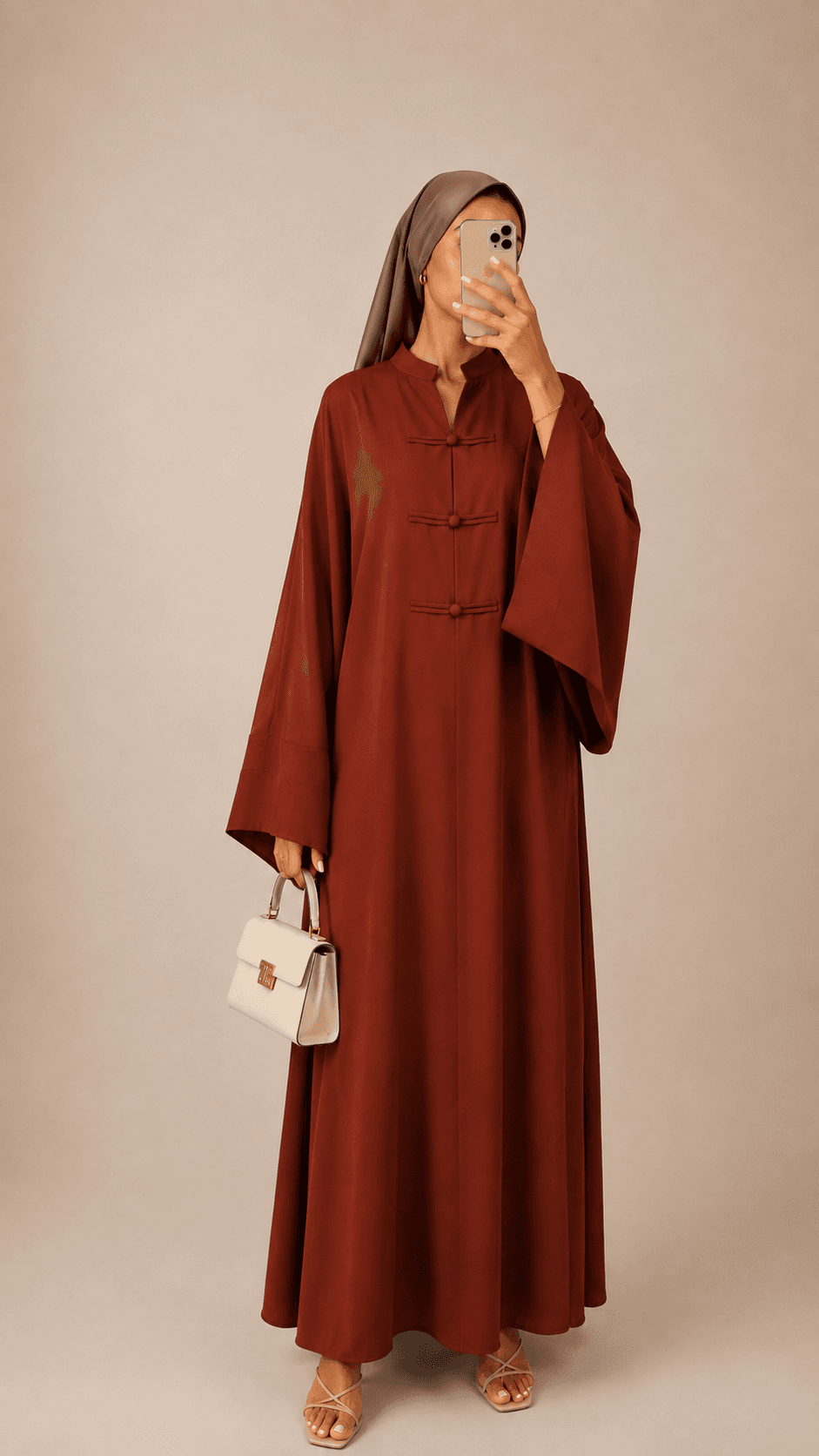 Robe kimono Brique