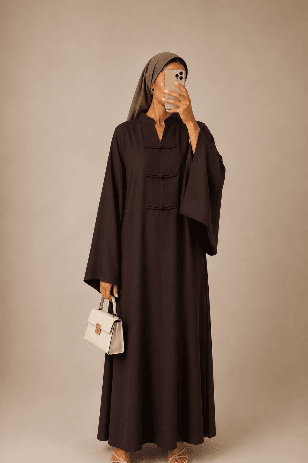 Robe kimono Brun