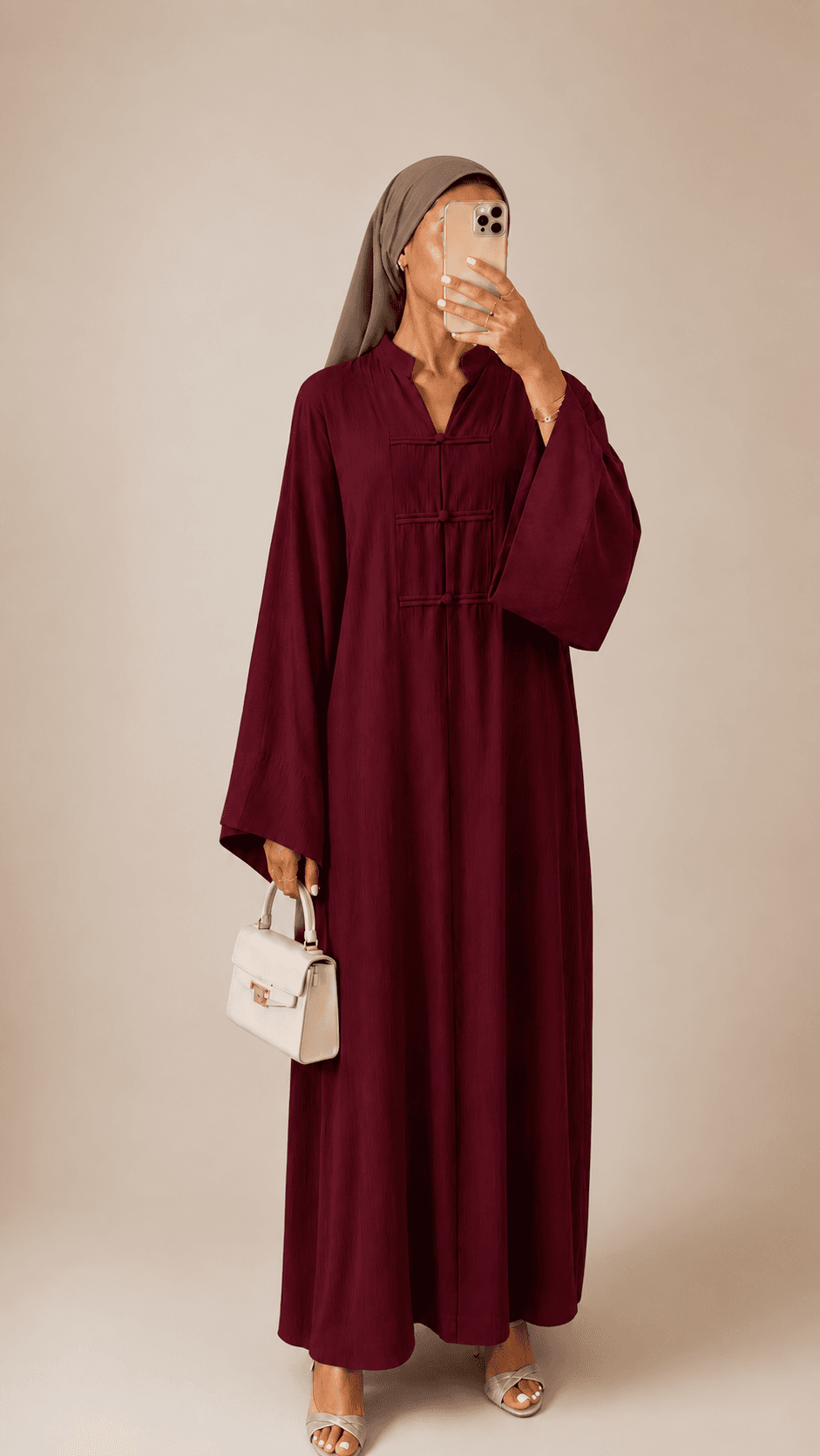 Robe kimono Bordeaux