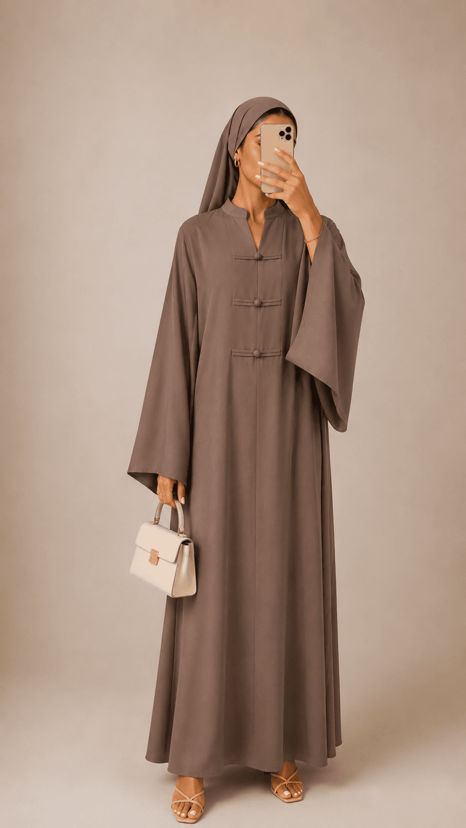 Robe kimono Taupe
