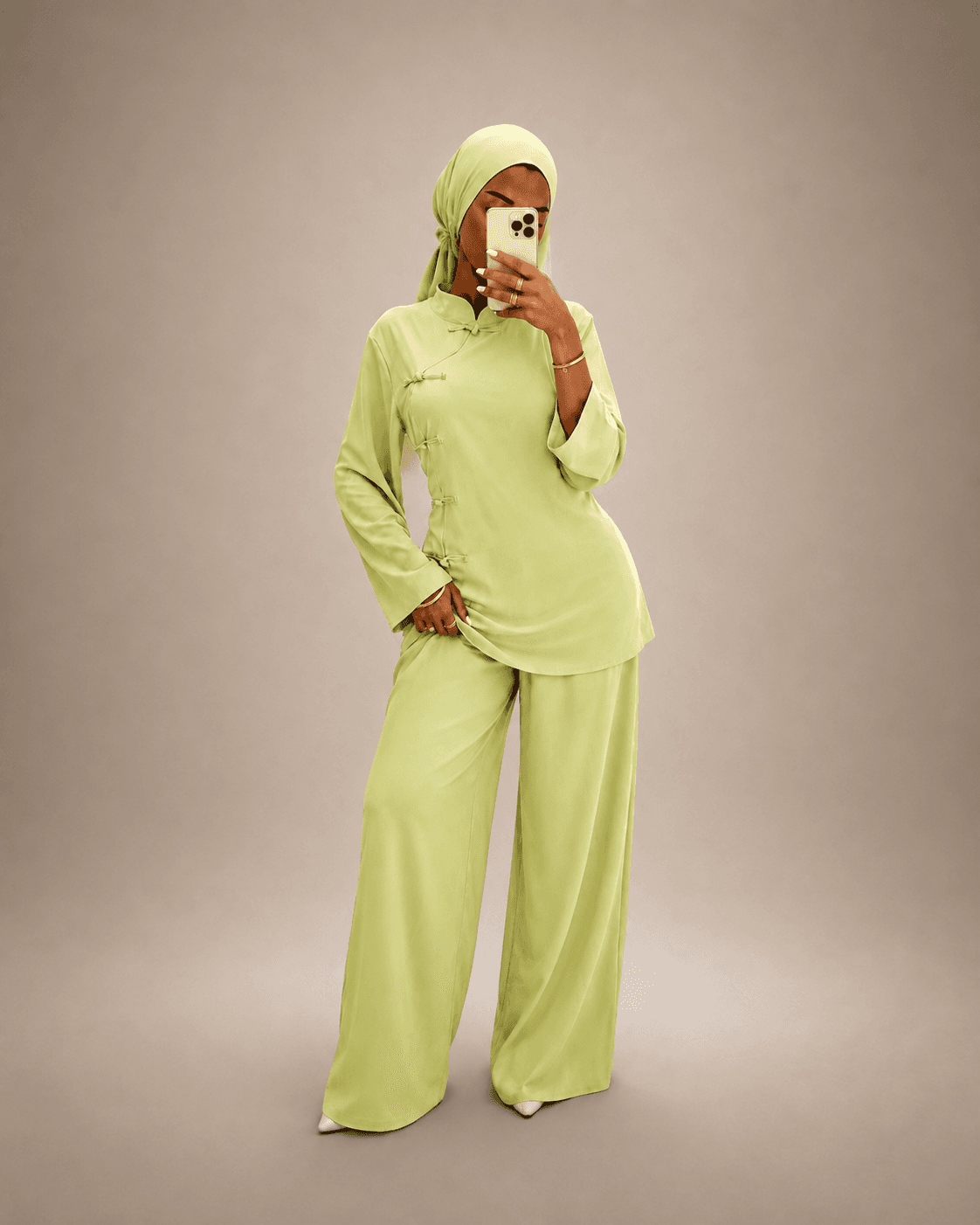 Burkini Sakura Pistache avec turban